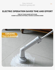 Electric Rotary Washer With Wireless Cleaning Brush With Battery Level Indicator
